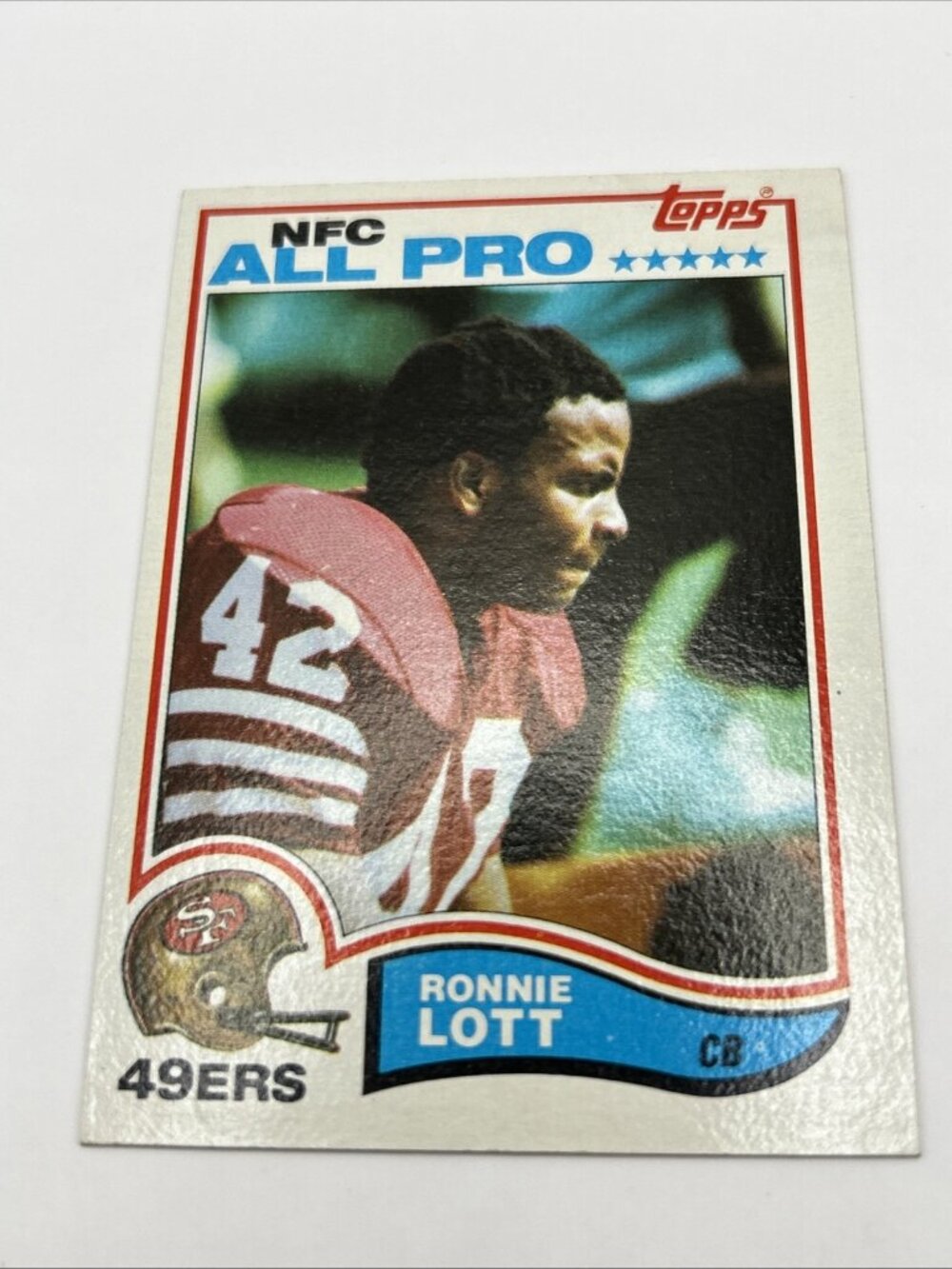 1982 Topps - Ronnie Lott #486 (RC) - All Pro - San Francisco 49ers